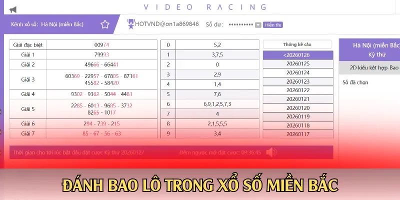 Đánh bao lô trong xổ số miền Bắc